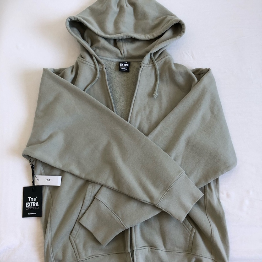ARITZIA green zip up sweatshirt
